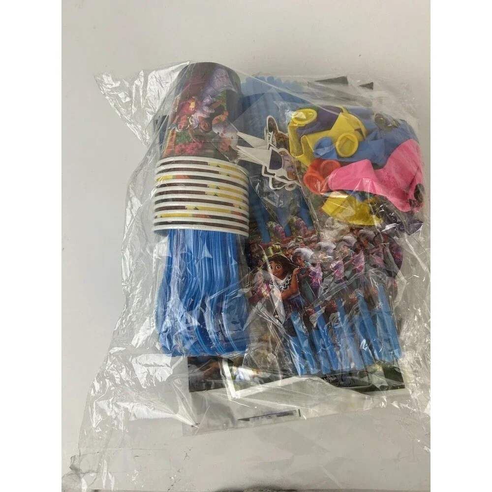 Encanto Party Supplies Set Plates Cups Napkins Balloons Banner Disney